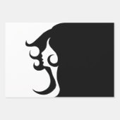 デコモダン女 ラッピングペーパーシート (正面)