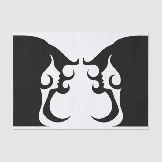 デコモダン女 薄葉紙 (正面)