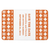 デコモダン日付磁石、オレンジを保存 マグネット (横)