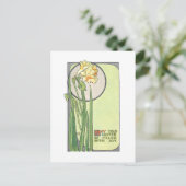 デコモデネスタイルイースターダッフォジル ポストカード (スタンド正面)