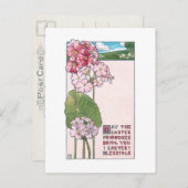 デコモデネスタイルイースタープリムローズ ポストカード (正面/裏面)