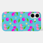 デコラケイ かわいい チェリー 虹色 デザイン Case-Mate iPhoneケース (裏面 (横))