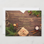 デコラティブ クリスマスパーティー 招待状 (正面)