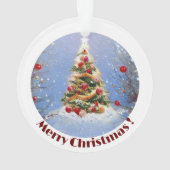 デコレーションされたクリスマス豆 オーナメント (裏面)