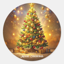 デコレーションクリスマスツリーステッカー