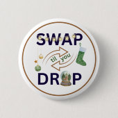 デコレーションスワップアウトクリスマスサンキューギフトラベル 缶バッジ (正面)