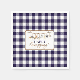 デコレーションスワップアウトクリスマスパーティー紙ナプキン スタンダードカクテルナプキン