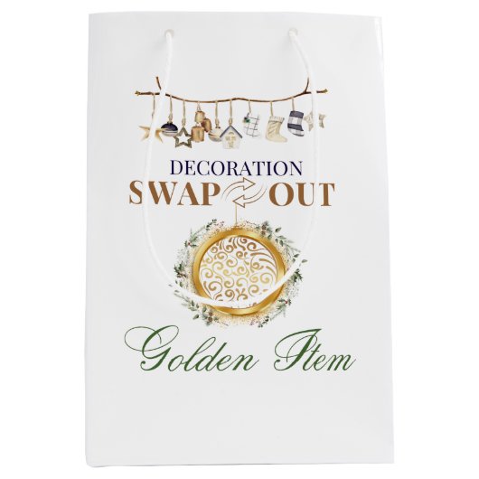 デコレーションスワップアウトゴールデンアイテム抱き枕 ミディアムペーパーバッグ (正面)