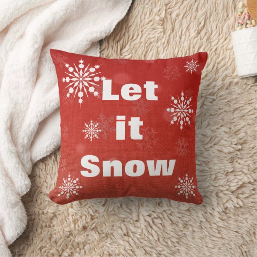 デコレーション用 雪の結晶のクリスマス クッション (ブランケット)