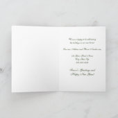 デコレーション,新しい住所のクリスマスカード シーズンカード (内部)