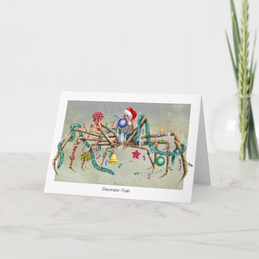 デコレータカニクリスマスカード シーズンカード (正面)