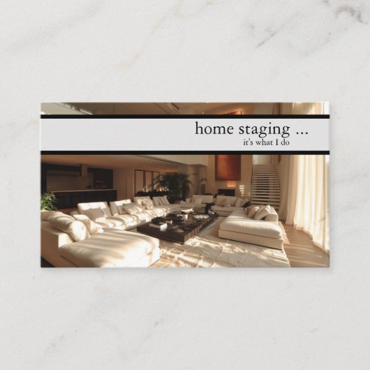 デコレータモダンーホームステージング 名刺 (正面)