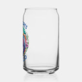 デコロレスカーシロカラフルフローラルースター ガラス缶 (左)