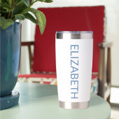 デコロレスカーシロカラフルルースター名前をカスタムする 保温保冷タンブラー