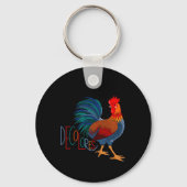 デコロレスカーシロカラフルロスター キーホルダー (正面)