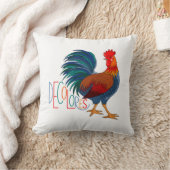 デコロレスカーシロカラフルロスター クッション (ブランケット)