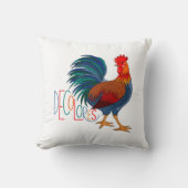 デコロレスカーシロカラフルロスター クッション (正面)