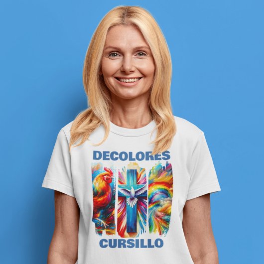 デコロレスカーシロブラシストロークルースタークロスドーブ Tシャツ