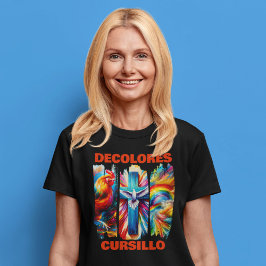 デコロレスカーシロブラシストロークルースタークロスドーブ Tシャツ