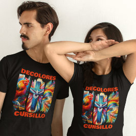 デコロレスカーシロブラシストロークルースタークロスドーブ Tシャツ