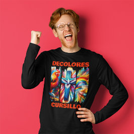 デコロレスカーシロブラシストロークルースタークロスドーブ Tシャツ