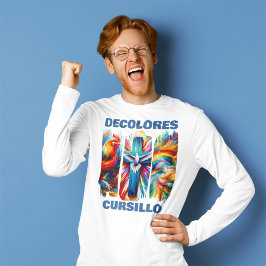 デコロレスカーシロブラシストロークルースタークロスドーブ Tシャツ