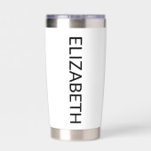 デコロレスカーシロレインボークロス&ピース鳩 保温保冷タンブラー (背面)