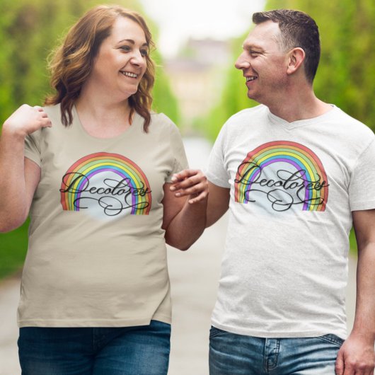 デコロレスカーシロレインボー信仰 Tシャツ