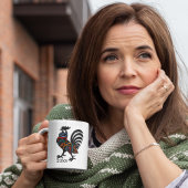 デコロレスカーシロロースターブラックシルエット コーヒーマグカップ