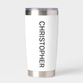 デコロレスカーシロロースターブラックシルエット 保温保冷タンブラー (背面)