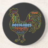 デコロレスカーシロロースターワードクラウド コースター (正面)