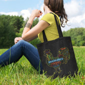 デコロレスカーシロロースターワードクラウド トートバッグ