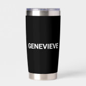 デコロレスカーシロロースターワードクラウド 保温保冷タンブラー (背面)