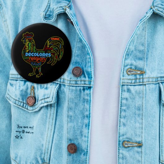 デコロレスカーシロロースターワードクラウド 缶バッジ