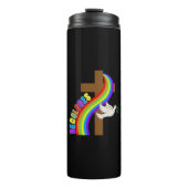 デコロレスカーシロ虹と十字架と平和の道 タンブラー (正面)