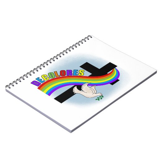 デコロレスカーシロ虹と十字架と平和の道 ノートブック (左側)