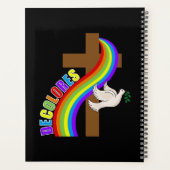 デコロレスカーシロ虹と十字架と平和の道 プランナー手帳 (裏面)