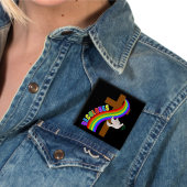 デコロレスカーシロ虹と十字架と平和の道 缶バッジ