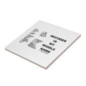 デコーダーはです私のミドルネーム(Intlのモールス符号) タイル (側面)