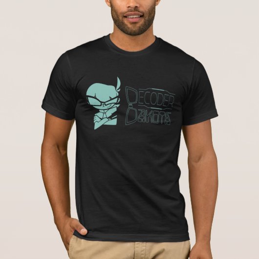 デコーダーDakotaロゴ[黒] Tシャツ (正面)