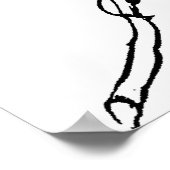 デコールでシンプルなオリーブの枝 ポスター (角)