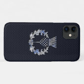 デコールのような炭素繊維上のスコットランドのアザミ Case-Mate iPhoneケース (裏面(横))