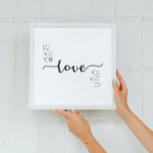 デコールアートを好きなことをするモダン。 ポスター