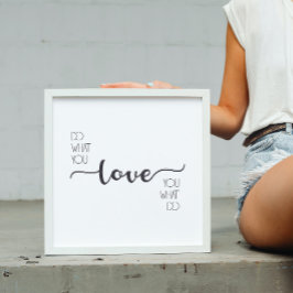 デコールアートを好きなことをするモダン。 ポスター