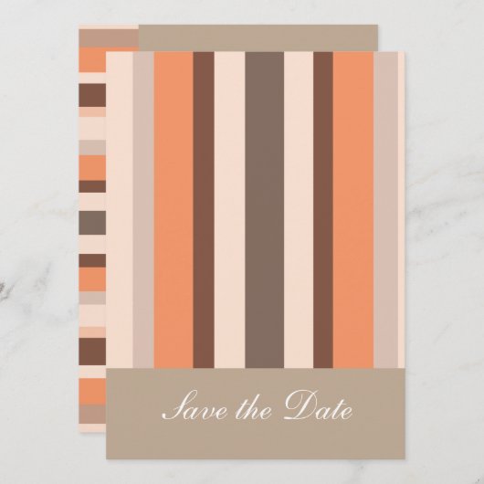 デコールストライプの数 セーブザデート (正面/裏面)