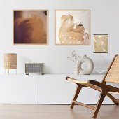 デコールポスター用ブラウントーン素朴の水色 ポスター