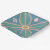 デコール幾何学花 ペーパープレート (傾斜あり)