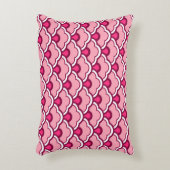 デコ中国のホタテ、明るい赤紫色、ライトピンク アクセントクッション (正面(垂直))