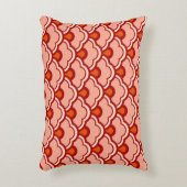 デコ中国のホタテ、桃、錆びクリーム アクセントクッション (正面(垂直))