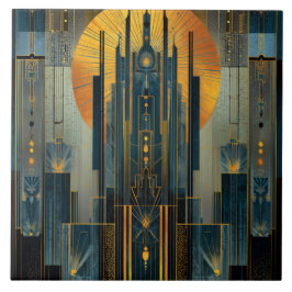 デコ建築 タイル